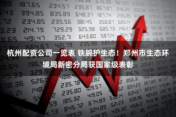 杭州配资公司一览表 铁腕护生态！郑州市生态环境局新密分局获国家级表彰